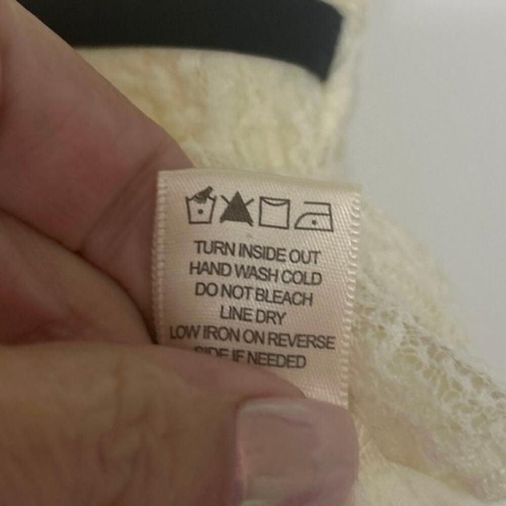 Thirty Thirty Y2K Babydoll Lace Coquette Top Bow Lingerie L Going Out Indie M - Picture 13 of 13